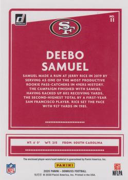 2020 Donruss - Donruss Threads #11 Deebo Samuel Back