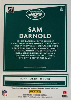 2020 Donruss - Donruss Threads #14 Sam Darnold Back