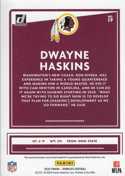 2020 Donruss - Donruss Threads #19 Dwayne Haskins Back