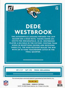 2020 Donruss - Donruss Threads #36 Dede Westbrook Back