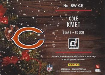 2020 Donruss - Rookie Holiday Sweater #SW-CK Cole Kmet Back