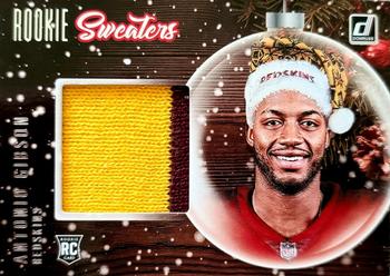 2020 Donruss - Rookie Holiday Sweater #SW-GI Antonio Gibson Front
