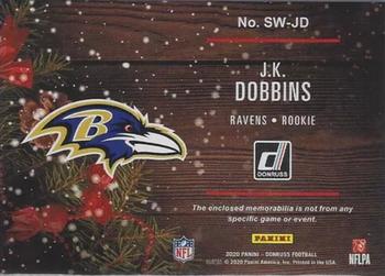 2020 Donruss - Rookie Holiday Sweater #SW-JD J.K. Dobbins Back