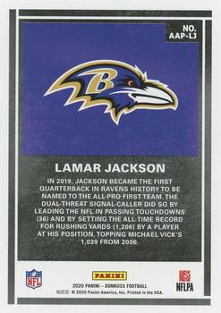 2020 Donruss - Action All-Pros #AAP-LJ Lamar Jackson Back