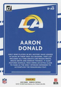 2020 Donruss - Dominators #D-AD Aaron Donald Back