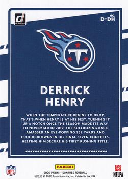 2020 Donruss - Dominators #D-DH Derrick Henry Back