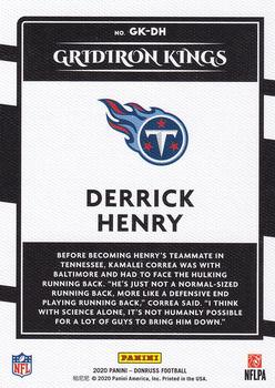 2020 Donruss - Gridiron Kings #GK-DH Derrick Henry Back