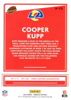 2020 Donruss - Highlights Holo #H-CK Cooper Kupp Back