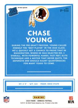 2020 Donruss - Optic Preview Pink #P-316 Chase Young Back