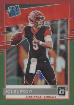 2020 Donruss - Optic Preview Red and Green #P-301 Joe Burrow Front