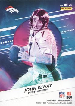 2020 Donruss - Retro Series #RS-JE John Elway Back