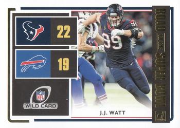 2020 Donruss - Road to the Super Bowl Wild Card #RSBWC-JW J.J. Watt Front