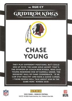 2020 Donruss - Rookie Gridiron Kings #RGK-CY Chase Young Back