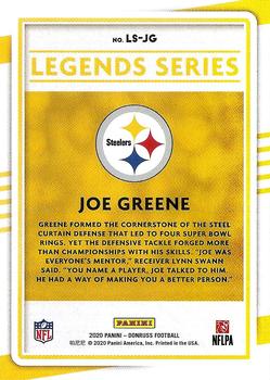 2020 Donruss - Legends Series #LS-JG Joe Greene Back