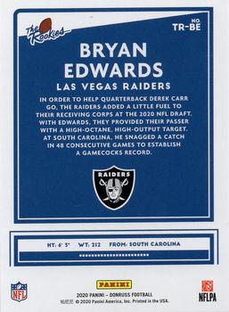 2020 Donruss - The Rookies #TR-BE Bryan Edwards Back
