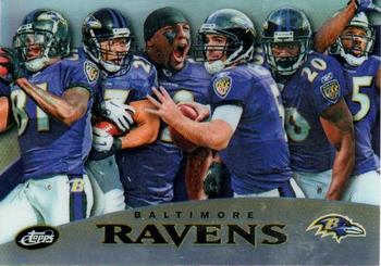 2010 Topps eTopps #42 Baltimore Ravens (Joe Flacco / Ray Lewis) Front