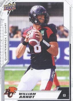 2020 Upper Deck CFL #15 William Arndt Front