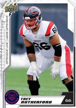 2020 Upper Deck CFL #62 Trey Rutherford Front