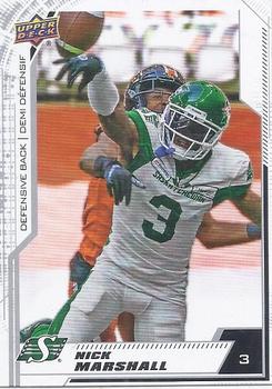 2020 Upper Deck CFL #119 Nick Marshall Front