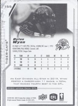 2020 Upper Deck CFL #155 Dylan Wynn Back