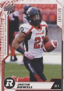 2020 Upper Deck CFL - Red #48 Justin Howell Front