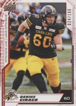 2020 Upper Deck CFL - Red #133 Darius Ciraco Front