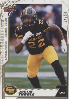 2020 Upper Deck CFL - Gold #177 Justin Tuggle Front