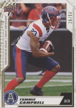 2020 Upper Deck CFL - Gold #196 Tommie Campbell Front