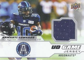 2020 Upper Deck CFL - Game Jersey #GJ-AE Armanti Edwards Front