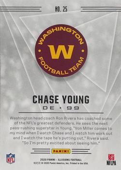 2020 Panini Illusions #25 Chase Young Back