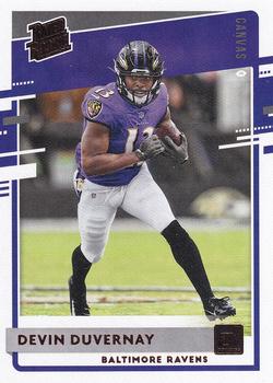 2020 Donruss - Rated Rookies Canvas #329 Devin Duvernay Front