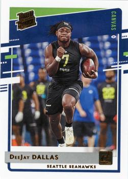 2020 Donruss - Rated Rookies Canvas #345 DeeJay Dallas Front