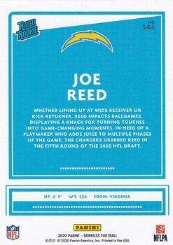 2020 Donruss - Rated Rookies Canvas #346 Joe Reed Back