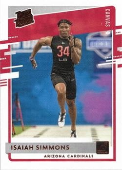 2020 Donruss - Rated Rookies Canvas #349 Isaiah Simmons Front