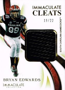 2020 Panini Immaculate Collection Collegiate - Immaculate Cleats #24 Bryan Edwards Front