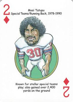 2016 Hero Decks New England Patriots Football Heroes Playing Cards #2♦ Mosi Tatupu Front