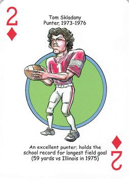 2014 Hero Decks Ohio State Buckeyes Football Heroes Playing Cards #2♦ Tom Skladany Front