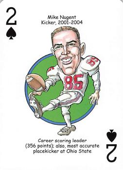 2014 Hero Decks Ohio State Buckeyes Football Heroes Playing Cards #2♠ Mike Nugent Front