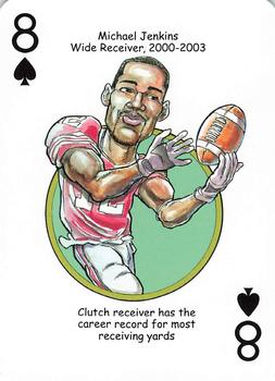 2014 Hero Decks Ohio State Buckeyes Football Heroes Playing Cards #8♠ Michael Jenkins Front