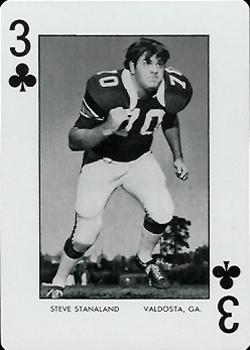 1973 Auburn Tigers Playing Cards (Orange Backs) #3♣ Steve Stanaland Front