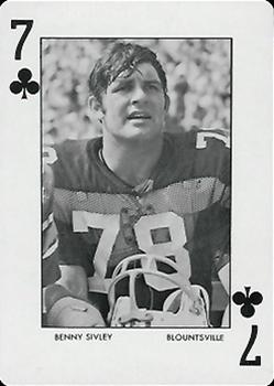 1973 Auburn Tigers Playing Cards (Orange Backs) #7♣ Benny Sivley Front