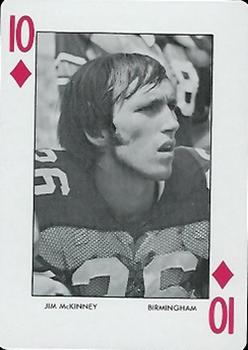 1973 Auburn Tigers Playing Cards (Orange Backs) #10♦ Jim McKinney Front