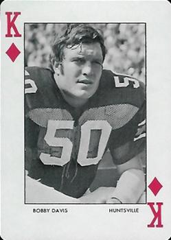 1973 Auburn Tigers Playing Cards (Orange Backs) #K♦ Bobby Davis Front