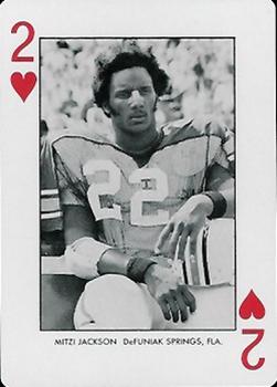 1973 Auburn Tigers Playing Cards (Orange Backs) #2♥ Mitzi Jackson Front
