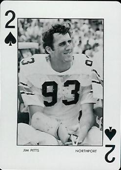 1973 Auburn Tigers Playing Cards (Orange Backs) #2♠ Jim Pitts Front