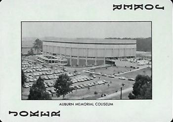 1973 Auburn Tigers Playing Cards (Orange Backs) #JOKER Auburn Memorial Coliseum Front