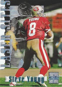 1996 Stadium Club - Laser Sites Members Only #LS3 Steve Young Front