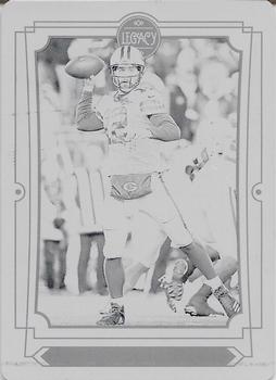 2019 Panini Plates & Patches - 2019 Legacy Printing Plates Black #37 Aaron Rodgers Front