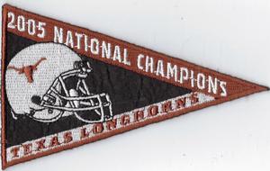 2011 Upper Deck University of Texas - National Championship Pennants #NNO 2005 Pennant Front