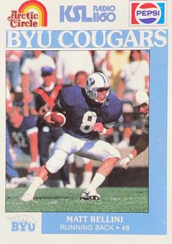 1988 BYU Cougars Safety #NNO Matt Bellini Front